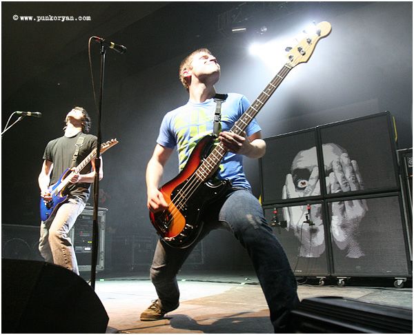 (Digital Image) Edmonton, AB: April 5, 2007: Garrett Zablocki, left, guitarist,and Mike Glita, bassist with Senses Fail perform