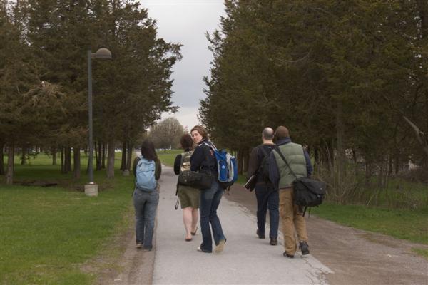 walking to school on the first day